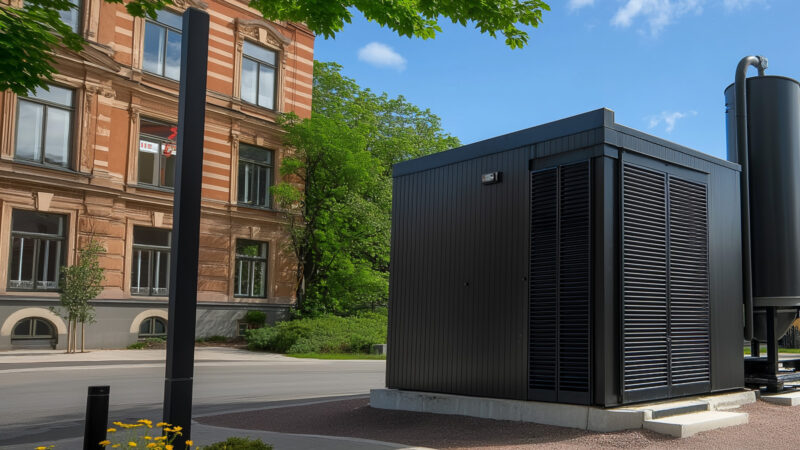 Energialaitos kaupunkiympäristössä.
